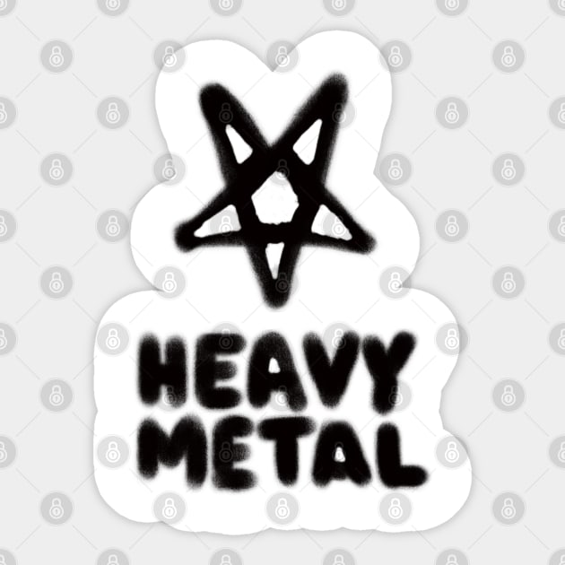 Heavy Metal Sticker by Brains